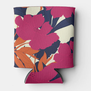 Enfriador De Latas Elegancia floral: patrón abstracto