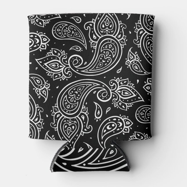 Enfriador De Latas Elegancia paisley: un patrón étnico sin fisuras. (Anverso)