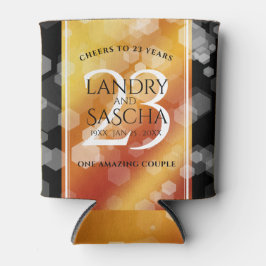 Enfriador De Latas Elegante 23° Aniversario del Boda Imperial Topaz