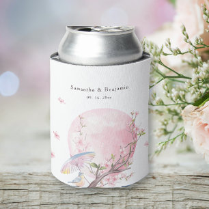 Enfriador De Latas Elegante Boda de cerezo en flor
