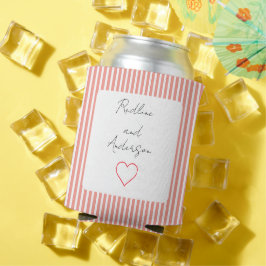 Enfriador De Latas Elegante Boda de Mandarina