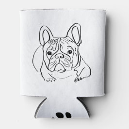 Enfriador De Latas Elegante Bulldog Minimalista