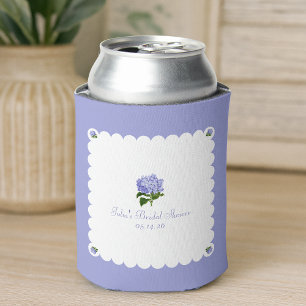 Enfriador De Latas Elegante ducha de novia clásica hortensia escalona