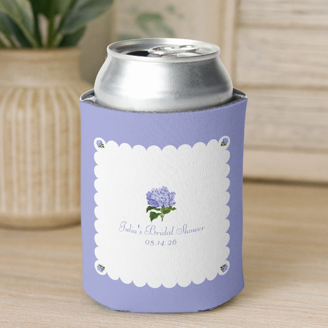 Enfriador De Latas Elegante ducha de novia clásica hortensia escalona (Subido por el creador)