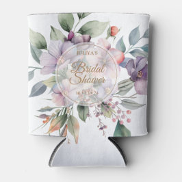 Enfriador De Latas Elegante ducha de novia floral