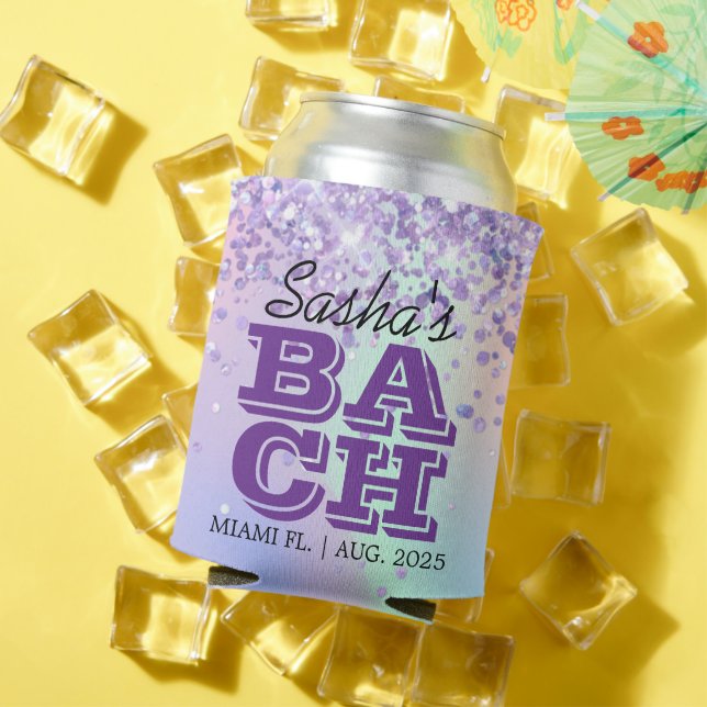Enfriador De Latas Elegante Fiesta de Despedida de Soltera Personaliz (Verano in situ)