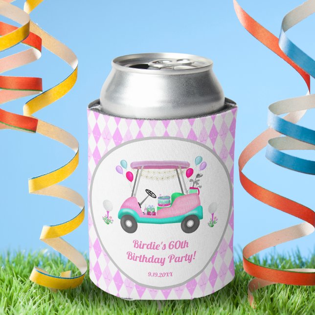 Enfriador De Latas Elegante Fiesta de golf femenina Cart Cumpleaños (Subido por el creador)