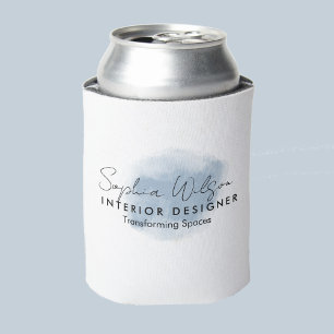 Enfriador De Latas Elegante firma de acuarela profesional de negocios