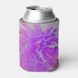 Enfriador De Latas Elegante Flor de Dahlia Ultra Violeta