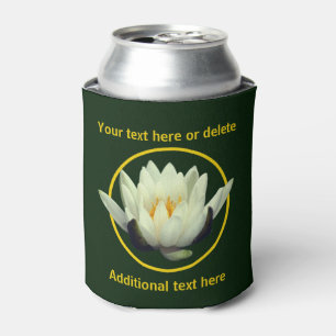 Enfriador De Latas Elegante flor de Lotus Lily personalizada