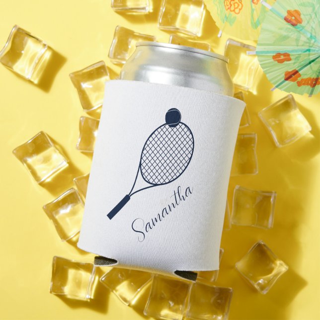 Enfriador De Latas Elegante Guión Jugadores De Tenis Modernos Persona (Verano in situ)