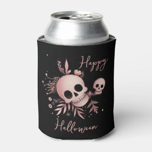 Enfriador De Latas Elegante guión y cráneos personalizados