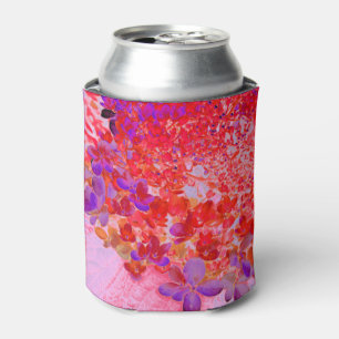 Enfriador De Latas Elegante Hortensia Limelight Púrpura y Naranja