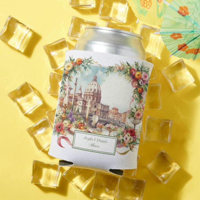 Enfriador De Latas Elegante invitación italiana Cena Florencia (Verano in situ)