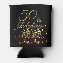 Elegante negro y oro 50 y fabuloso