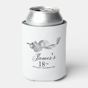 Enfriador De Latas Elegante Personalizado de la Fiesta de Cumpleaños
