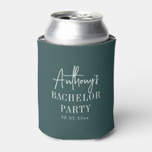 Enfriador De Latas Elegante personalizado Moderno Partido de Soltero