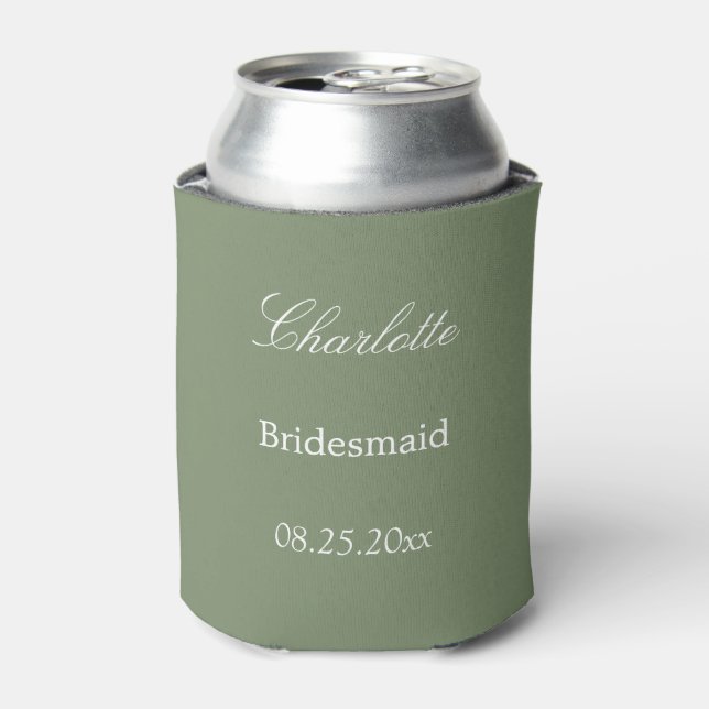 Enfriador De Latas Elegante Refrigerador de bebidas de la dama de hon (Lata Anverso)