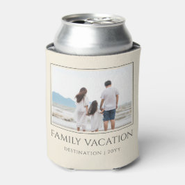 Enfriador De Latas Elegante vacaciones familiares | Foto de viaje fam