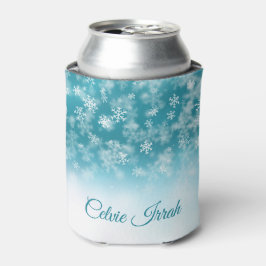 Enfriador De Latas Elegantes copos de nieve personalizados | REFRIGER