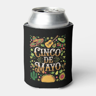 Enfriador De Latas Elementos Divertidos de Fiesta para el Cinco de Ma