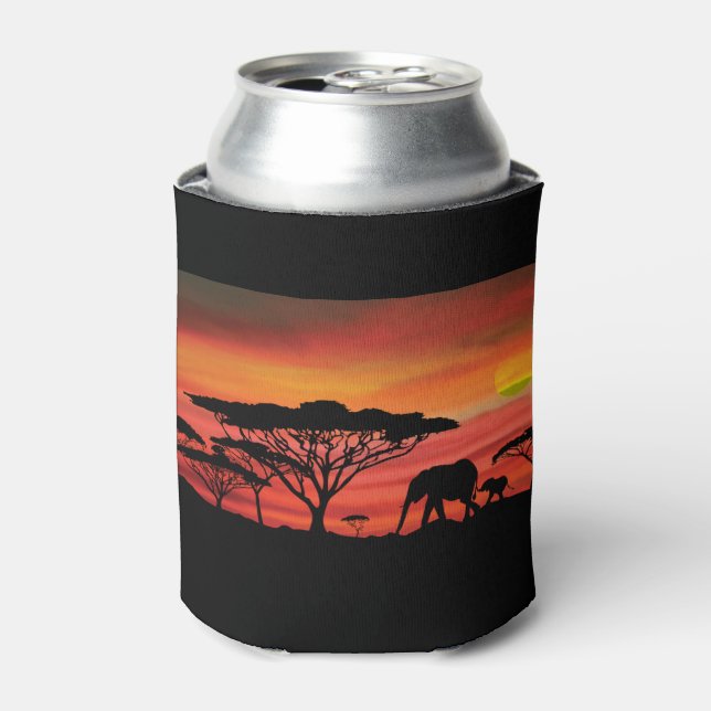 Enfriador De Latas Elephant Sunset (Lata Anverso)