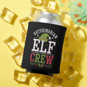 Enfriador De Latas Elfo de Navidad Veterinario Técnico Veterinario