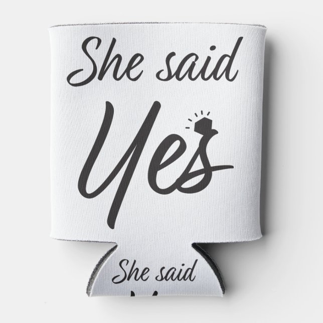 Enfriador De Latas Ella dijo que sí (Anverso)