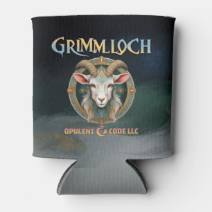 Enfriador De Latas Emblema de Cabra de Fantasía RPG Grimmloch