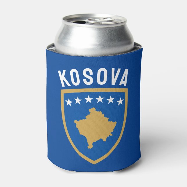 Enfriador De Latas Emblema de la República de Kosovo (Lata Anverso)