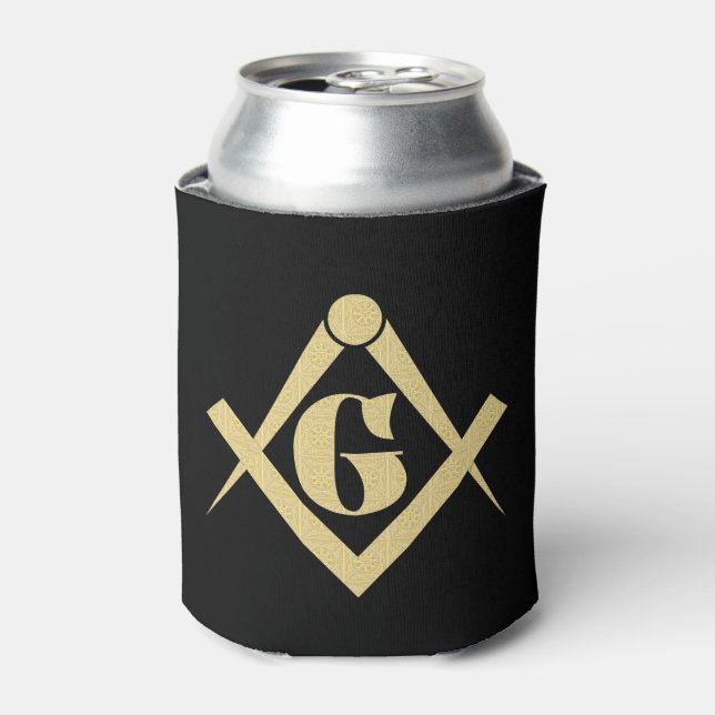 Enfriador De Latas Emblema de masonería (Lata Anverso)