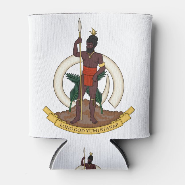 Enfriador De Latas emblema de vanuatu (Anverso)