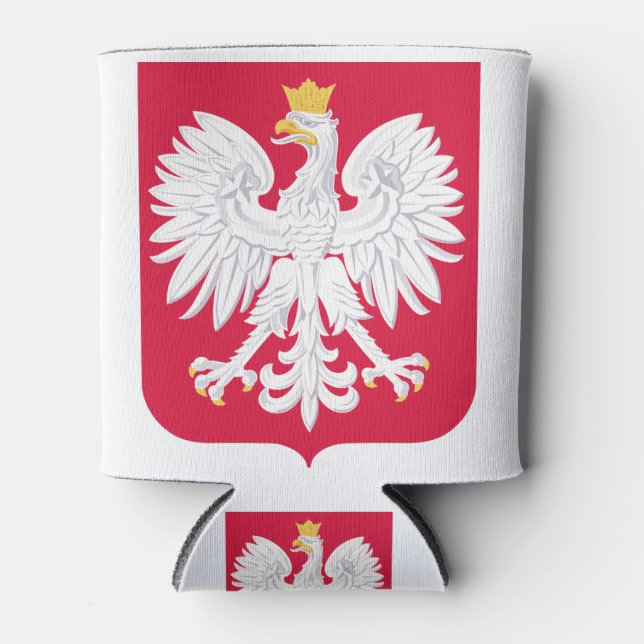 Enfriador De Latas Emblema polaco - Escudo de Polonia - Polska Herb P (Anverso)