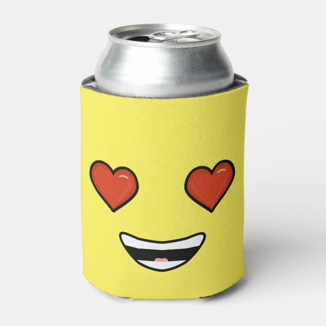 Enfriador De Latas Emoji de amor (Lata Anverso)