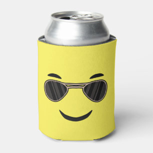 Enfriador De Latas Emoji de gafas de sol