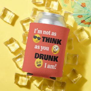 Enfriador De Latas Emoji divertida borracha