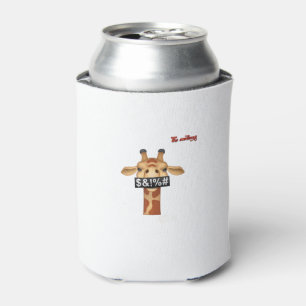 Enfriador De Latas emoji insultando la ira de la jirafa