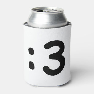 Enfriador De Latas Emoticon cara de gato :3