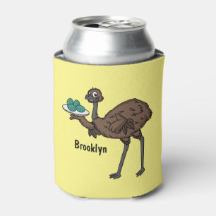 Enfriador De Latas Emu con ilustracion personalizado de huevos