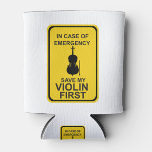Enfriador De Latas En funda de emergencia salve primero mi violín