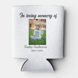 Enfriador De Latas En la memoria amorosa de add name memorial keepsak