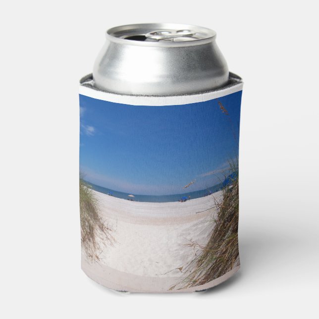 Enfriador De Latas En la playa (Lata Anverso)
