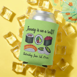 Enfriador De Latas En una celebración de felicitaciones a Roll (Sushi