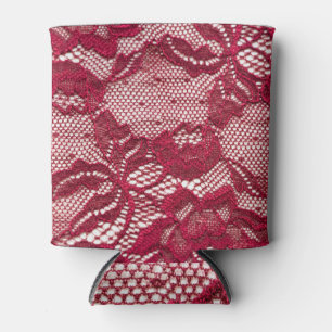 Enfriador De Latas Encaje rojo: tela de jacquard elástica.
