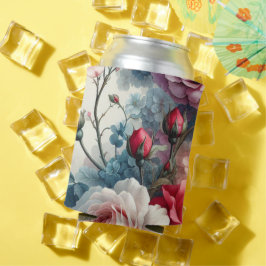 Enfriador De Latas Encanto Floral Rosa Atemporal