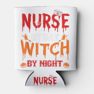 Enfriador De Latas Enfermera de cráneo de azúcar Stethoscope Hallowee