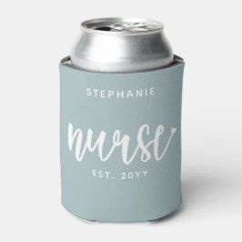 Enfriador De Latas Enfermera personalizado de Typografía Ésa Enfermer