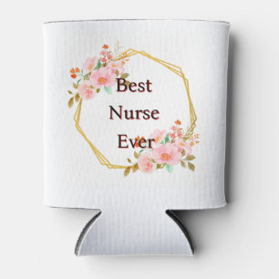 Enfriador de Latas Enfermera Rosas Silvestres Rosa