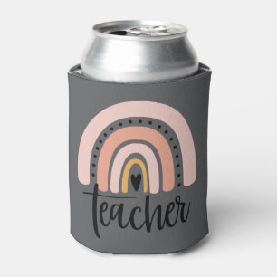 Enfriador De Latas Enseñar Maestro Amor Inspirar Regalo Arcoíris