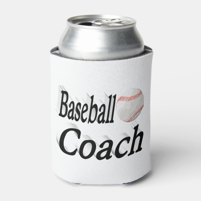 Enfriador De Latas Entrenador de béisbol (Lata Anverso)
